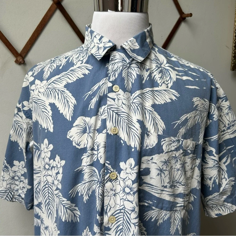 J. Crew Tropical Floral Hawaiian Shirt